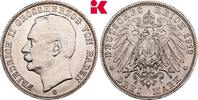 BADEN 3 Mark 1912. Friedrich II., 1907-1918. Vorz&uuml;glich + 85,00 EUR  Excl. 9,90 EUR Verzending