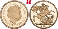 GROSSBRITANNIEN / IRLAND Sovereign 2011, London. Elizabeth II, 1952-2022... 1295,00 EUR  Excl. 9,90 EUR Verzending