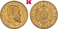 W&Uuml;RTTEMBERG 10 Mark 1893. Wilhelm II., 1891-1918. Vorz&uuml;glich 625,00 EUR  Excl. 9,90 EUR Verzending