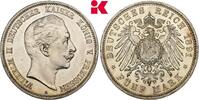 PREUSSEN 5 Mark 1891 A. Wilhelm II., 1888-1918. Winz. Haarlinien, polier... 1855,00 EUR  Excl. 9,90 EUR Verzending