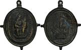 Bayern Tragbare ovale Bronzemedaille Ettal, Kloster -