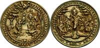 Erzgebirge Vergoldete Silbergussmedaille unsig. Werkstatt N. Milicz -