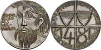 Schweiz, Sachseln Silbermedaille, v. B. Luchetta Auf Bruder Klaus u. den Beitritt v. Freiburg u. Solothurn zur Eidgenossenschaft -