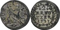 Baden-Durlach 2 Kreuzer, Durlach Karl Wilhelm, 1709-1738 -