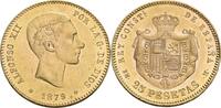 Spanien 25 Pesetas M, Madrid Alfonso XII., 1874-1885 -