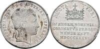 Österreich Silberjeton Ferdinand I. 1835-1848, auf die Krönung in Prag -