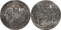Sachsen, Kurfürstentum Reichstaler HB, Dresden Christian II., Johann Georg I. und August, 1591-1611 -