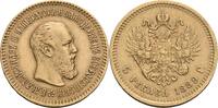 Russland 5 Rubel, St. Petersburg Alexander III., 1881-1894 -