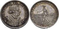 Nürnberg Kleine Silbermedaille unsigniert, a.d. 2. Säkularfeier der Reformation. Silberabschlag vom Dukaten -