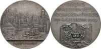 Nürnberg Silbermedaille v. Lauer nach Modell v. F. König, a.d. Hochwasser der Pegnitz -