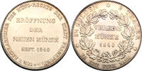 Altdeutschland Frankfurt am Main Eröffnung der neuen Münze 3 1/2 Gulden  2Taler  Doppeltaler 1840 vz-st aus PP