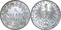 Altdeutschland Frankfurt am Main  2 Gulden Doppelgulden 1848 vz-st/f.st