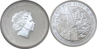 Tuvalu 1 Dollar 1 Unze 2021 Elisabeth II / Blag Flag st in Kapsel 45,00 EUR  Excl. 10,80 EUR Verzending