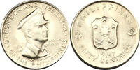 Philippinen 50 Centavos 1947 S General Douglas Mac Arthur vz-st 20,00 EUR  Excl. 10,80 EUR Verzending