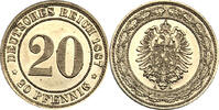 Kaiserreich Kleinmünzen 20 Pfennig Kursmünze -