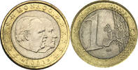 Monaco 1 Euro Prinz Rainier und Albert -