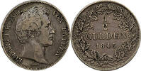 Altdeutschland Bayern 1/2 Gulden König Ludwig I -