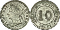 Mauritius 10 Cents Königin Victoria -