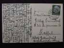 Drittes Reich Postkarte mit Ra2 Seitenrode über Kahla -