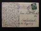 Drittes Reich Postkarte mit Ra2 Frischborn über Lauterbach (Hess -