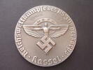 Drittes Reich Einseitige Leichtmetallmedaille Reichswettkämpfe des NS Fliegerkorbs Kassel, -