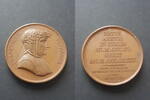 Frankreich Suitenmedaille Petrarca Franciscus 1304-1374, italienischer Dichter -