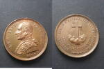 Vatikan Medaille auf sein 50. Priesterjubiläum Leo XIII., 1878 - 1903 -
