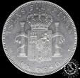 Spain 1897 1 PESO – Alfonso XIII – SG V – Manila NGC AU Details
