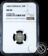 Portugal 1886 50 REIS – Lisbon NGC MS 63