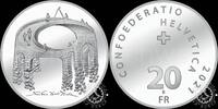 SWITZERLAND 20 FRANCS 2021 Illusion - Bridge of Life UNC