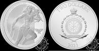 NIUE 2 DOLLARS Proof Silver Ounce Case - Wonder Woman -
