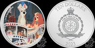 Niue 10 DOLLARS 3 Ounce Silver Case – Disney – Lady and Trump -