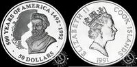 Cook Islands 50 DOLLARS 1991 50 DOLLARS – Ferdinand Magellan Proof 50,00 EUR  Excl. 10,00 EUR Verzending