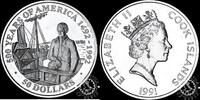 Cook Islands 50 DOLLARS 1991 50 DOLLARS – Robert Fulton Proof 50,00 EUR  Excl. 10,00 EUR Verzending