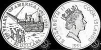 Cook Islands 50 DOLLARS 1991 50 DOLLARS – Boston Tea Party Proof 50,00 EUR  Excl. 10,00 EUR Verzending