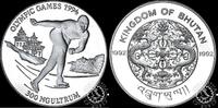 Bhutan 300 NGULTRUMS 300 NGULTRUMS – 1994 Olympic Games: Speed Skating -