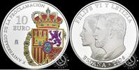 Spain 10 EURO 10 EURO – 10th Anniversary of Felipe VI's Proclamation -