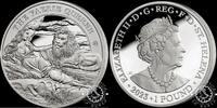 Saint Helena 1 POUND 1 POUND – 1 Silver Ounce – The Faerie Queen – Una & Lion -