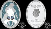 Niue 2 DOLLARS – 1 Silver Ounce – DISNEY – The Little Mermaid 35th Anniversary -