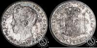 Spain 1 PESETA 1 PESETA – Alfonso XIII – SG V -