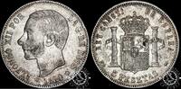 Spain 5 PESETAS 5 PESETAS – Alfonso XII – MS M -
