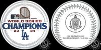 Niue 2 DOLLARS – 1 Silver Ounce – World Series Champions - Los Angeles Dodgers -