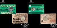 Croatia 2 x 2 EURO – 2 COIN PACK – Official BU Coincards – Marulic + Varazdin -