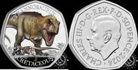 United Kingdom 50 PENCE 50 PENCE PROOF – Tyrannosaurus Rex -