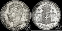 SPAIN 5 PESETAS - Amadeo I - Madrid -
