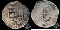 SPAIN 2 REALES 1592 - Philip II - Toledo - Alejo de Montoya VF20