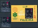 Fujeira Silbermarken Fujeira Silbermarken 728 A/B Block 65 postfrisch Sapporo 1972 MiNr. 728 A/B Block 65 postfrisch Sapporo 1972 -