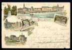 AK Düsseldorf Altstadtpanorama, Markt, Bahnhof, Tonhalle 1896 gebraucht -
