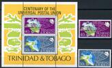 Trinidad & Tobago Trinidad & Tobago 328-329 + Bl 12 postfrisch UPU MiNr. 328-329 + Bl 12 postfrisch UPU -