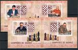 Guinea Bissau Guinea Bissau 3446-3449 B postfrisch Einzelblöcke Schach MiNr. 3446-3449 B postfrisch Einzelblöcke Schach -